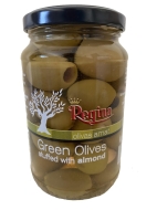 Оливки зеленые с миндалем 200 г/банка 12 шт/пачка