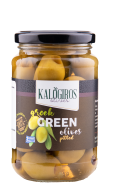 Kalogiros Зеленые оливки без косточек 370 г 6 шт/стоп