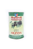 Kalogiros Черные оливки 201/230 2,5 кг/металлическая коробка