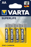 Цинк батарейки Varta. АА 4 шт/блистер 12 блистеров/коробка