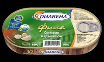 Филе скумбрии Diavena 0,180 в греческом соусе 15 шт./стек